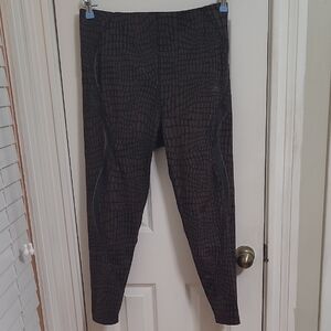 adidas Black Crocodile Pattern Leggings